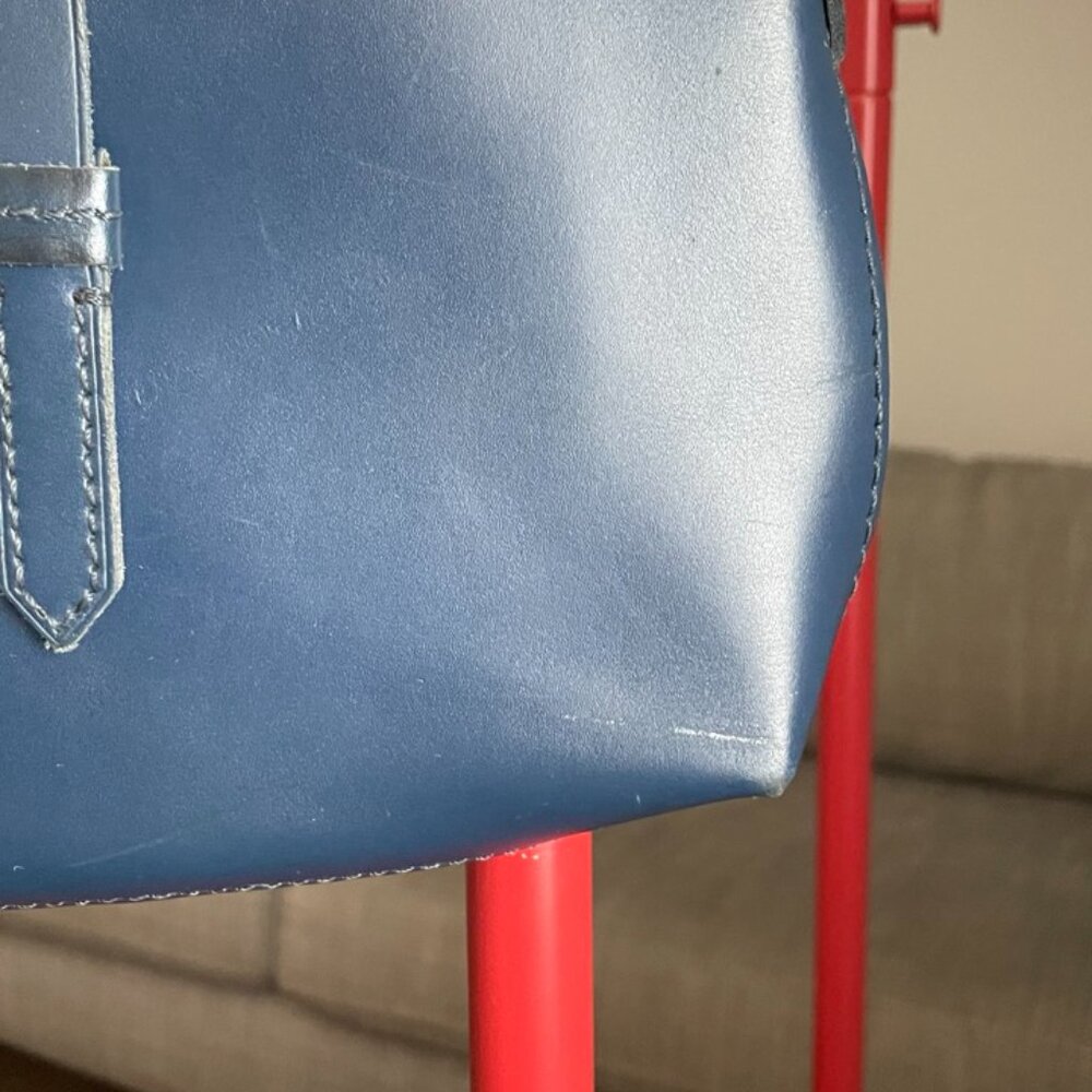 J.Crew Parker Crossbody Leather Purse/Bag - Blue - Picture 2 of 11